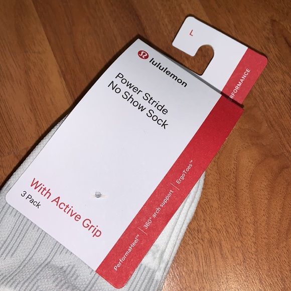 NWT Lululemon Athletica Power Stride No Show Socks *3 Pack - Picture 4 of 7